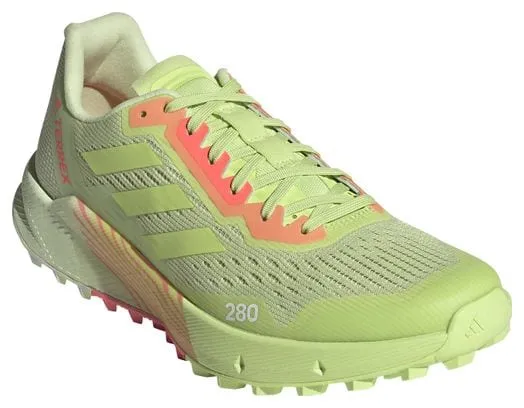 Scarpe da trail running Adidas Terrex Agravic Flow 2 da donna gialle rosse