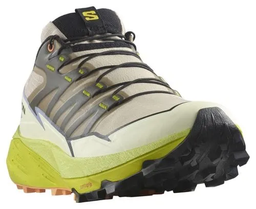 Scarpe da trail running da donna Salomon Thundercross Beige Yellow