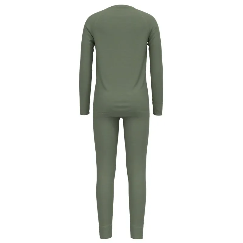 Set lungo per bambini Odlo Set MERINO 200 KIDS (verde opaco)