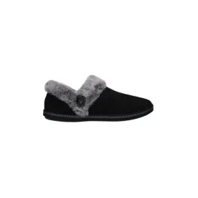 Skechers Cozy Campfire Fresh Toast Black Pantofola Ecopelo Nera Donna