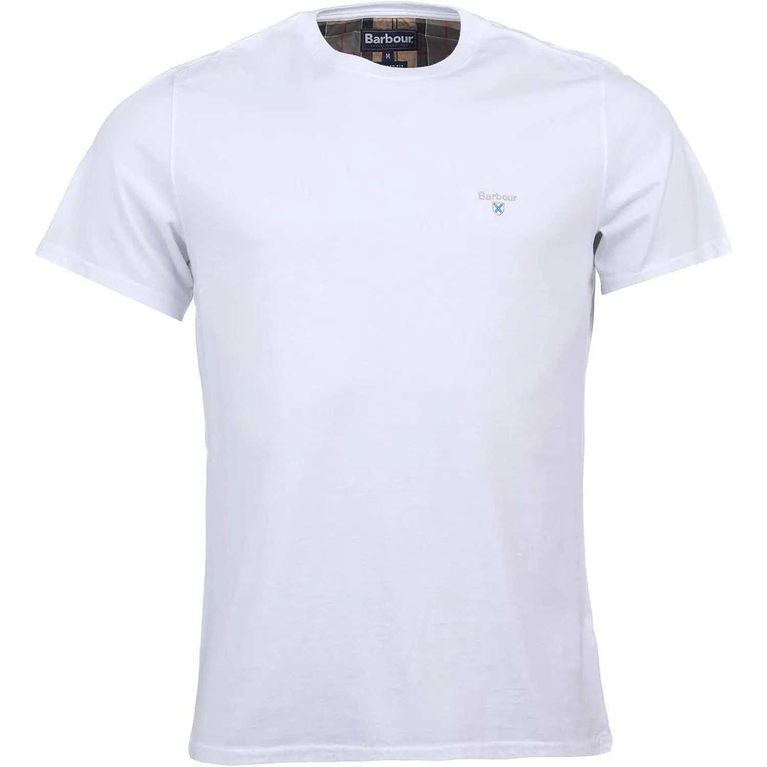 T-shirt BARBOUR Uomo tartan sports Bianco