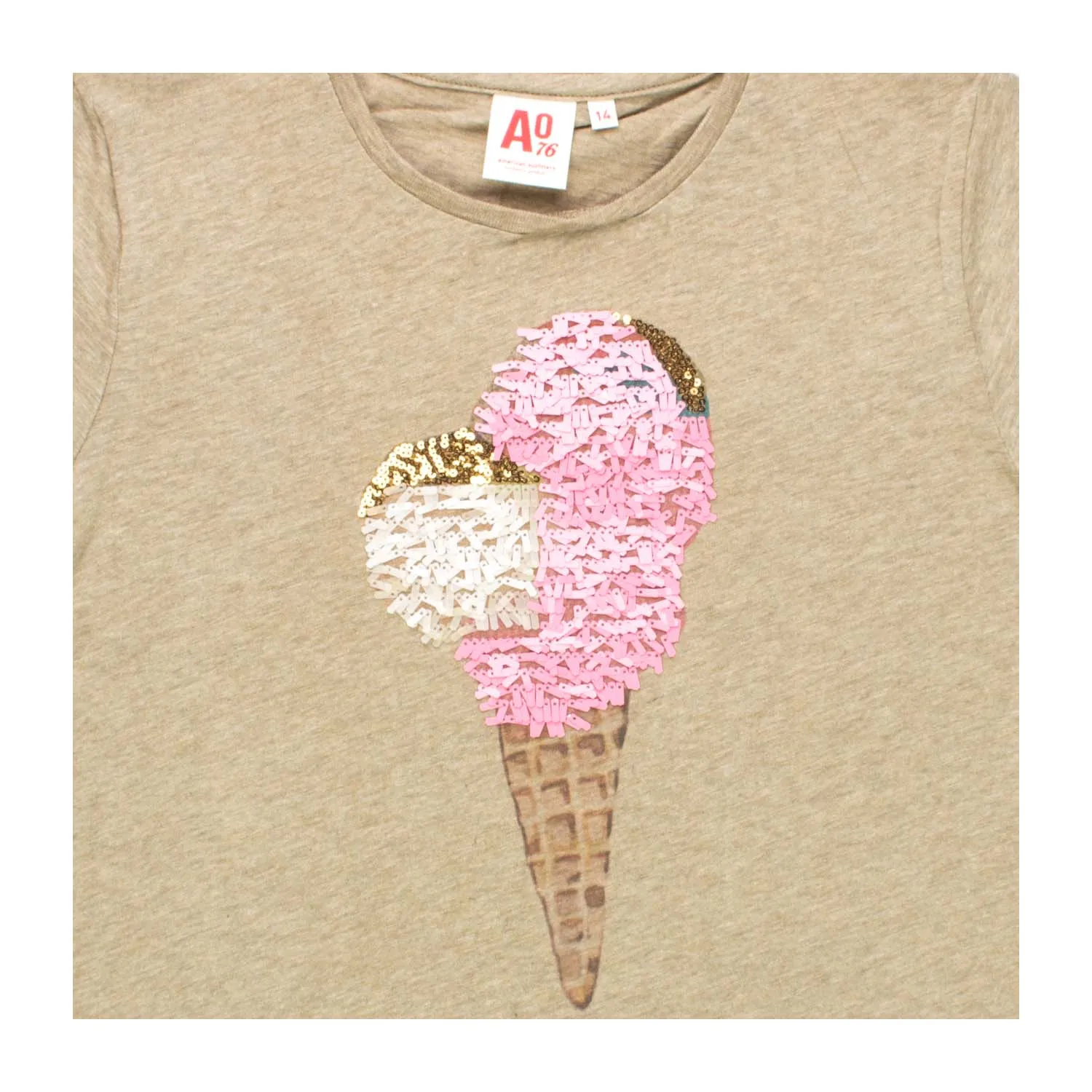 T-Shirt Icecream Beige Bambina Teen