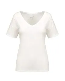 T-shirt JUVIA CO SLUB SHIRT V-NECK