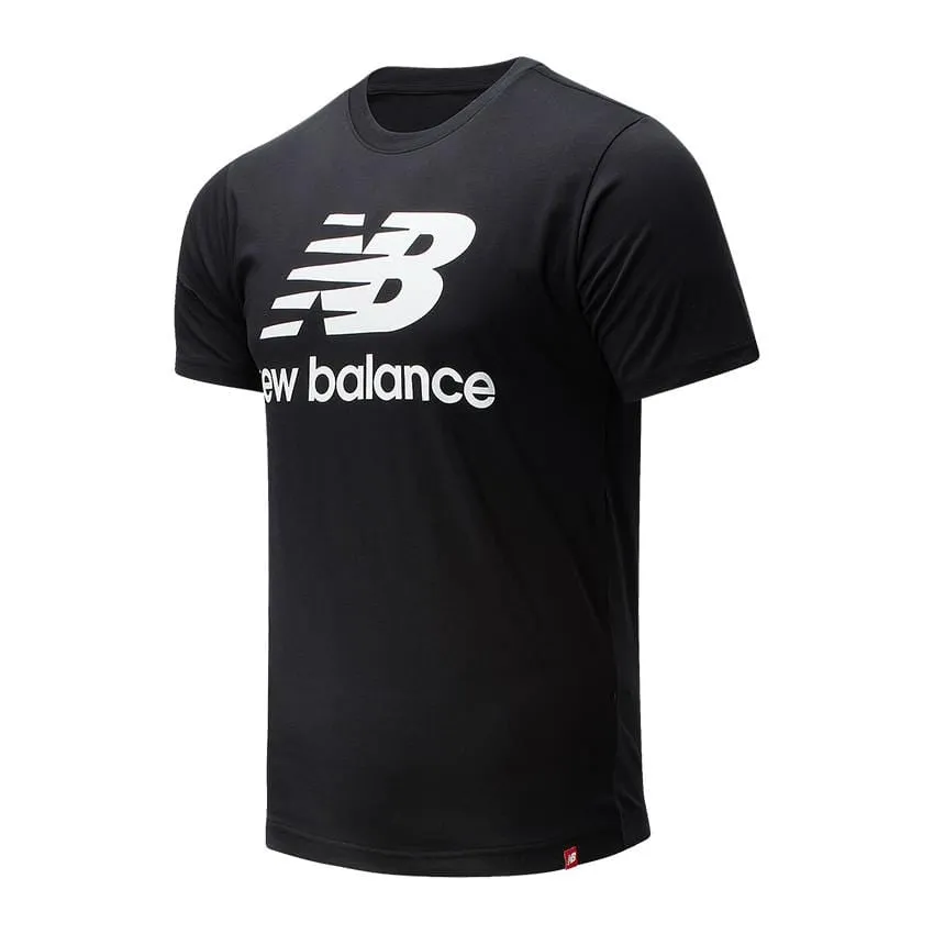 T-shirt New Balance Essential Stacked Logo Nero