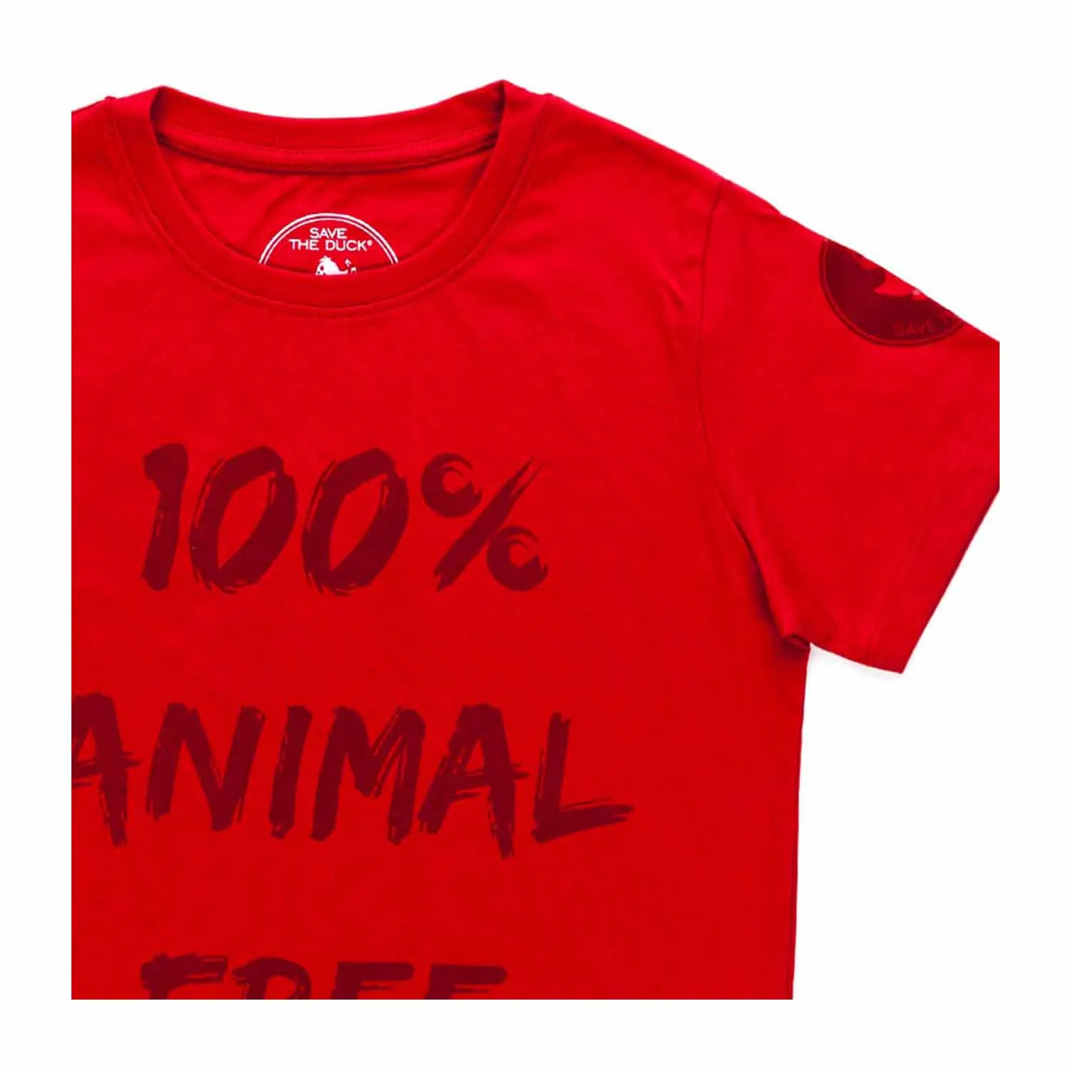 T-Shirt Rossa Cotone Unisex