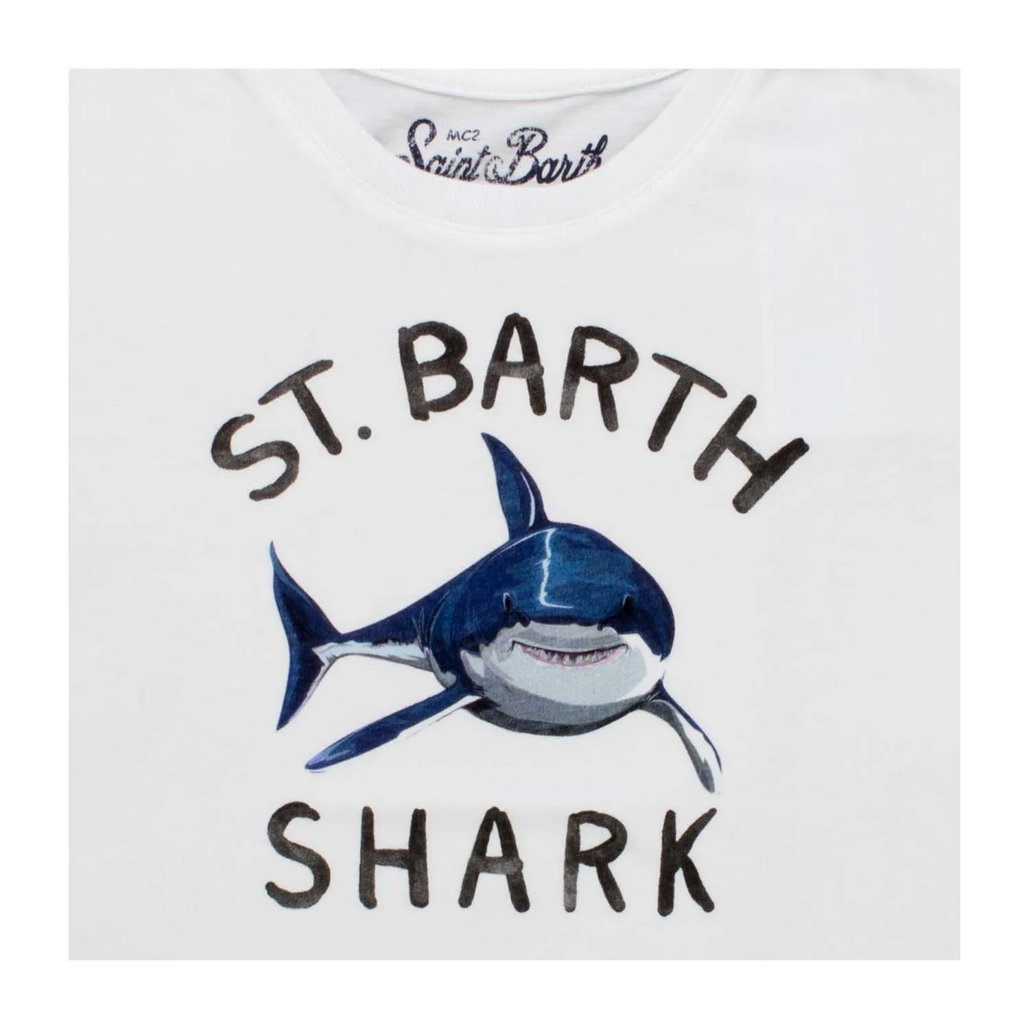 T-Shirt Shark Bianca Bambino Teen 02