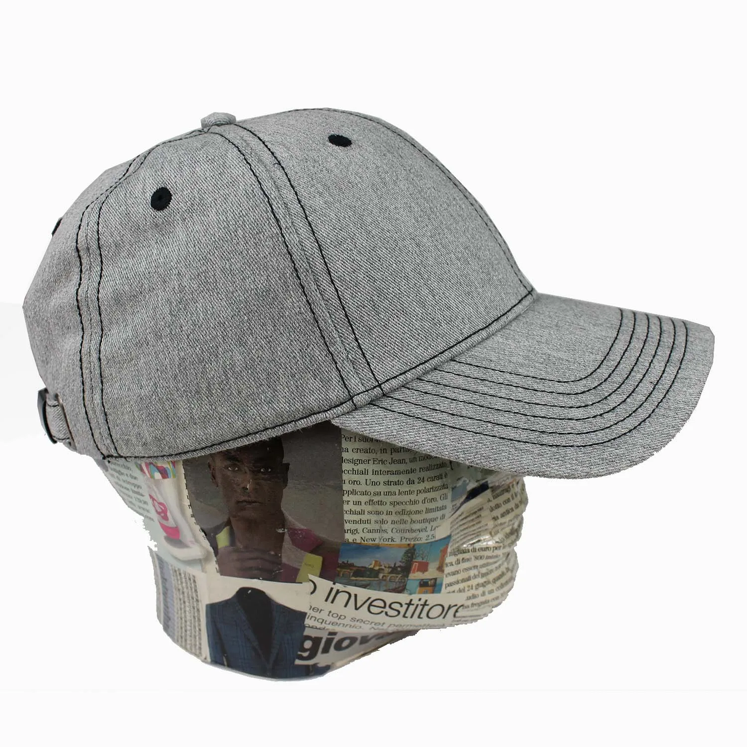 Trucker hat Stetson – Cappello baseball in cotone colore grigio